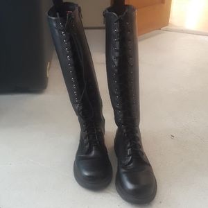 High black boots